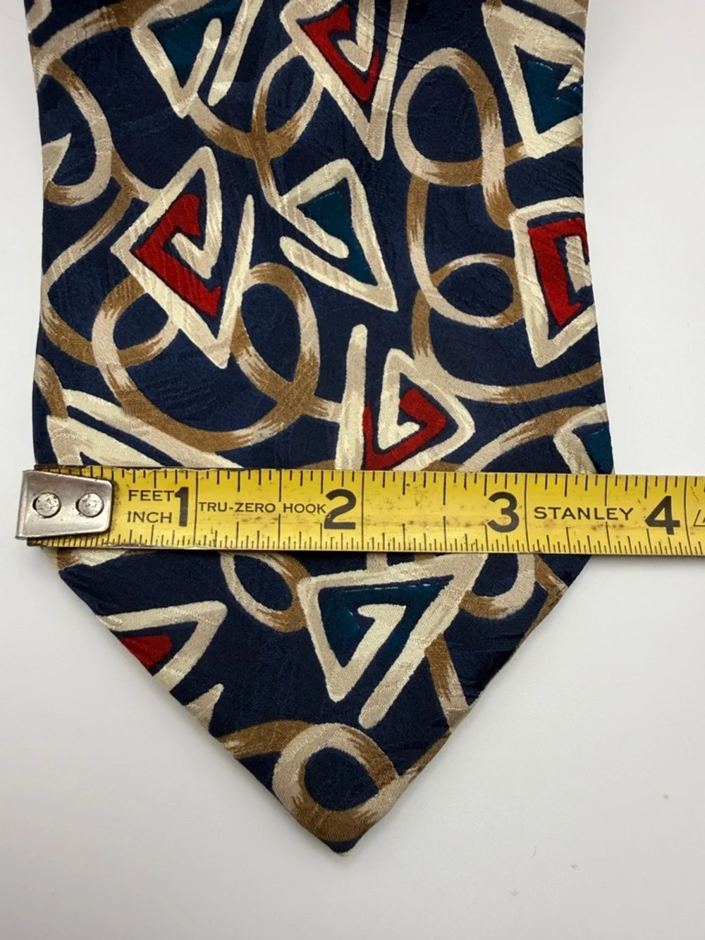 Alta Moda Cervino Vintage Tie Geometric 100% silk tie, made in Italy